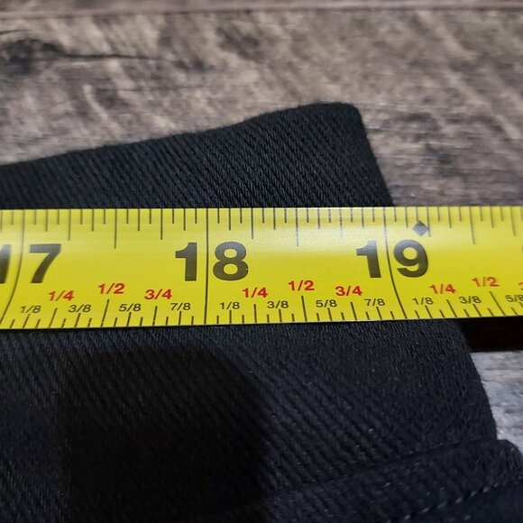 Pant Suite Drapers & Damons Black Button Shacket Size 1X Multi Colored Buttons - Picture 15 of 16